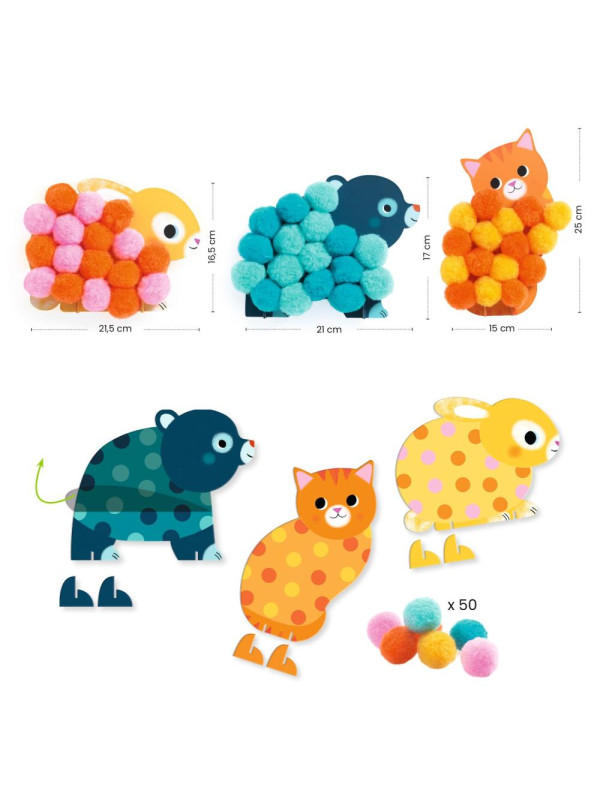 Obrazki z pomponów SŁODZIAKI DJ00049