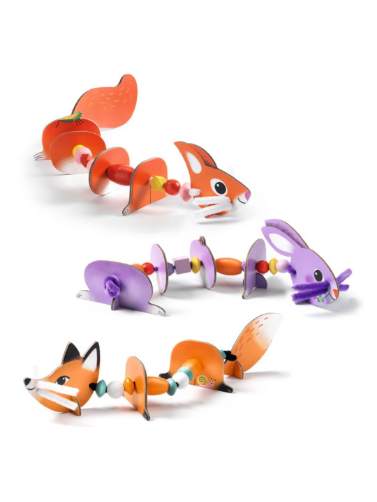 Zestaw art. nawlekanie - ZWIERZĄTKA DJ00084