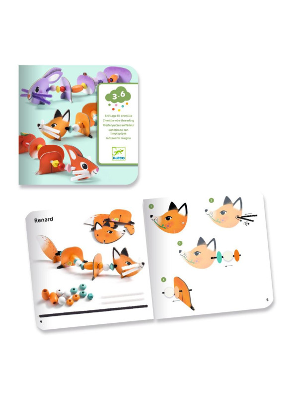 Zestaw art. nawlekanie - ZWIERZĄTKA DJ00084