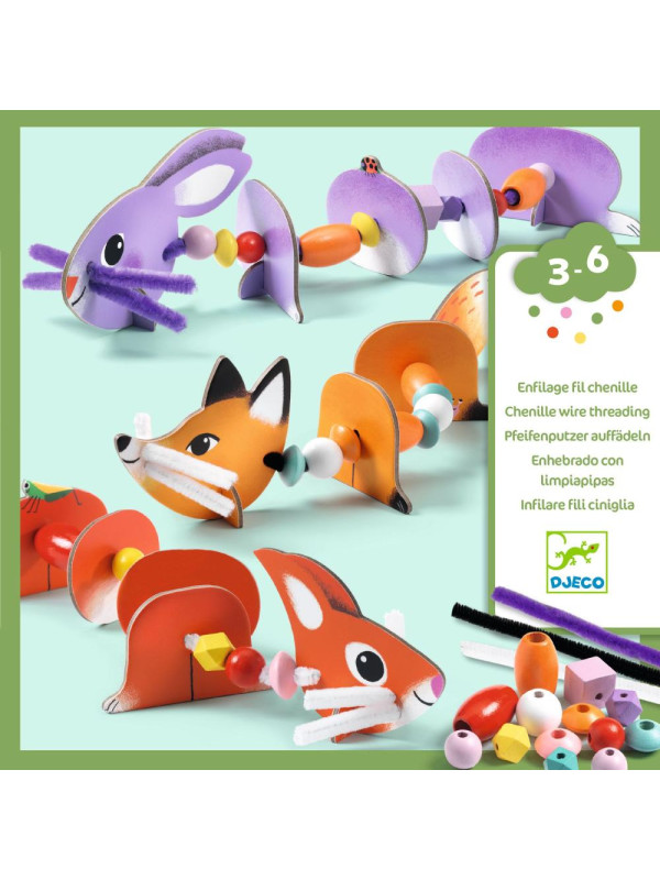 Zestaw art. nawlekanie - ZWIERZĄTKA DJ00084