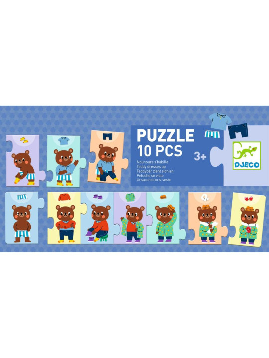Puzzle 10 elem. UBIERANKI MISIA TEDDY'EGO DJ08274