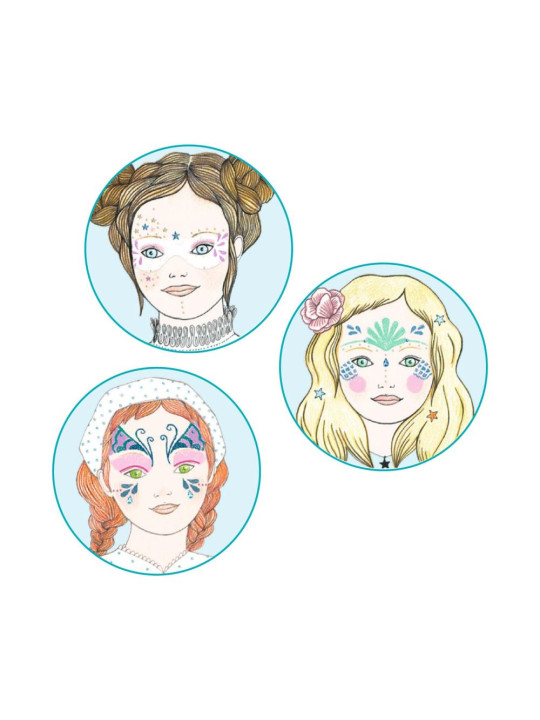 Farby do malow.twarzy z akcesoriami SYRENY DJ09245