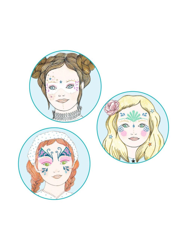 Farby do malow.twarzy z akcesoriami SYRENY DJ09245