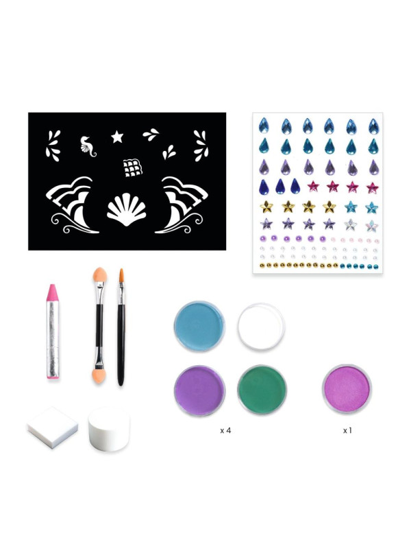 Farby do malow.twarzy z akcesoriami SYRENY DJ09245