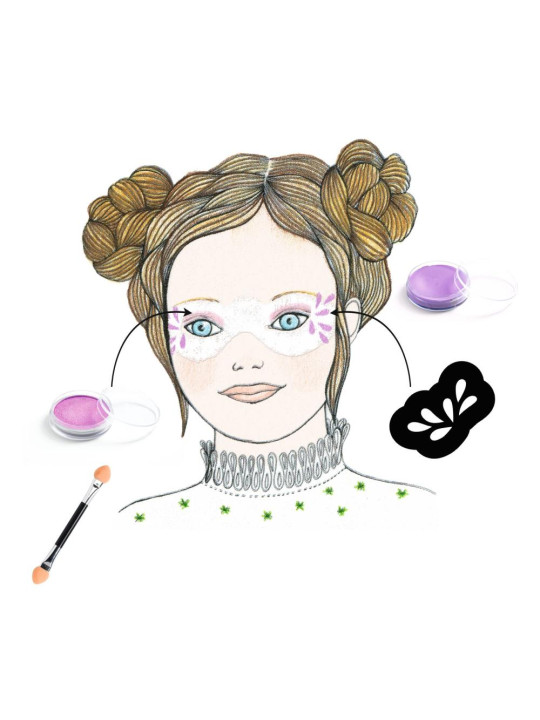 Farby do malow.twarzy z akcesoriami SYRENY DJ09245