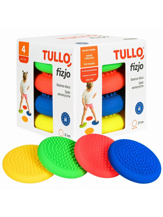 Tullo Fizjo Zestaw dysków sensorycznych z kolcami 4szt.