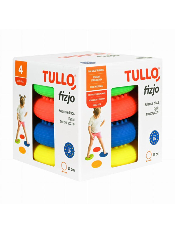 Tullo Fizjo Zestaw dysków sensorycznych z kolcami 4szt.