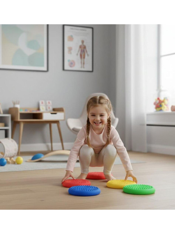 Tullo Fizjo Zestaw dysków sensorycznych z kolcami 4szt.