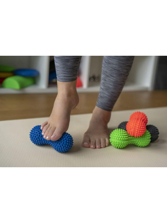 TULLO fizjo Jeżyk "Duoball" do masażu i rehabilitacji czarny