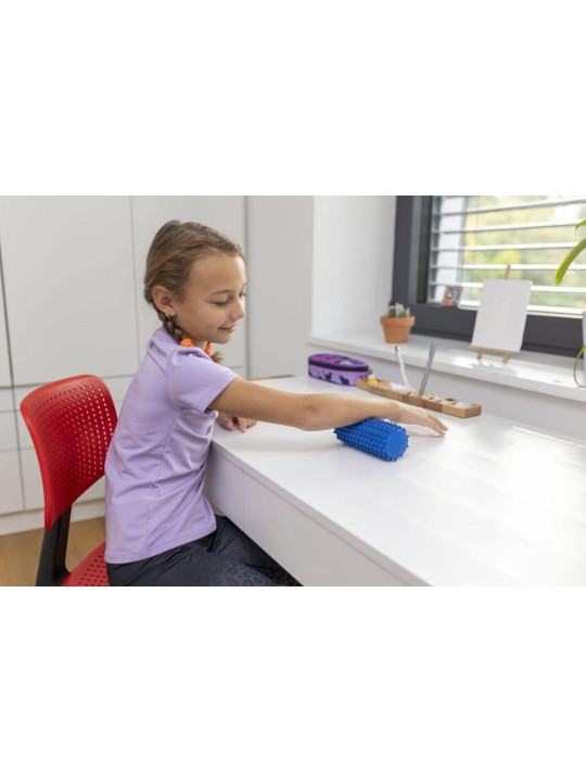 TULLO fizjo Prosty wałek do masażu i rehabilitacji czerwony