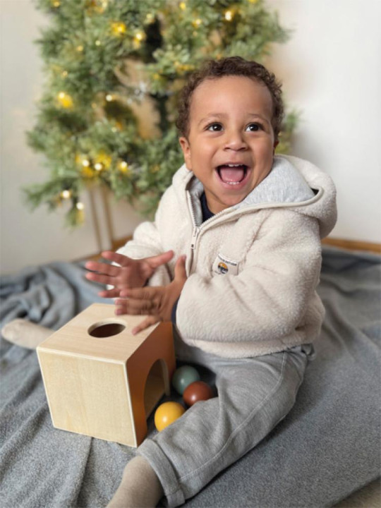 Drewniana zabawka Montessori z kulkami Small Foot