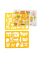 Zestaw 2 plastikowych szablonów- miasto 713602