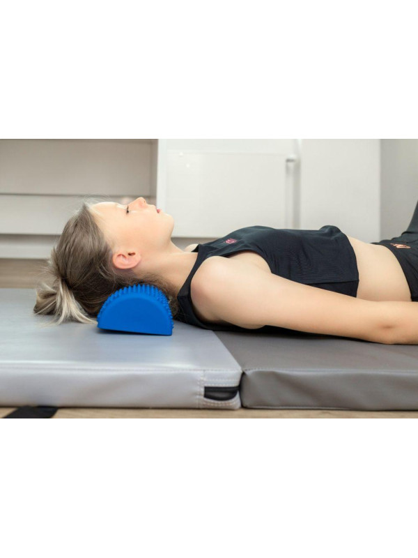 TULLO fizjo Półwałek do masażu sensoryczny z kolcami zielony