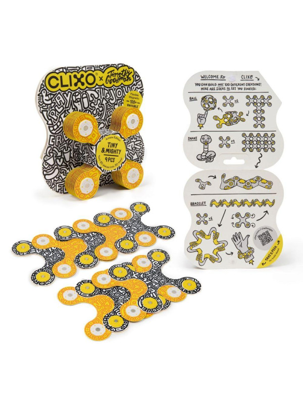 Komplet klocków magnetycznych, motyw artystyczny Tiny&Mighty