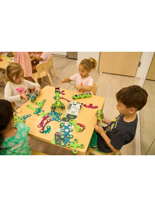 Clixo, Dinozaury - komplet 22 magnetycznych elementów