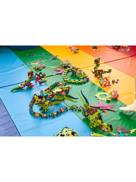 Clixo, Dinozaury - komplet 22 magnetycznych elementów