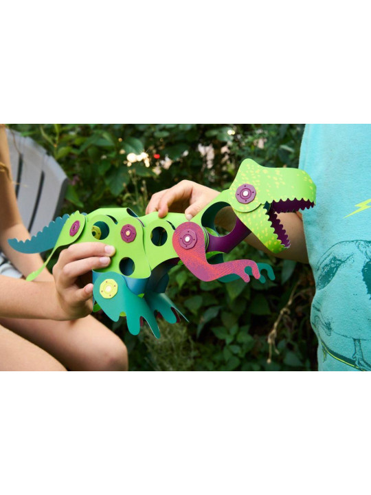 Clixo, Dinozaury - komplet 22 magnetycznych elementów