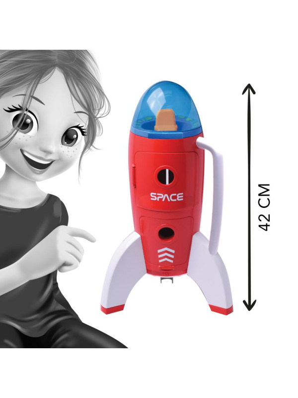 Duża rakieta kosmiczna z astronautami 63114