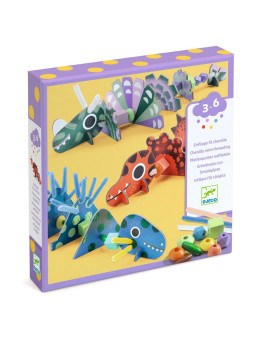 Zestaw art. nawlekanie - DINOZAURY DJ00083