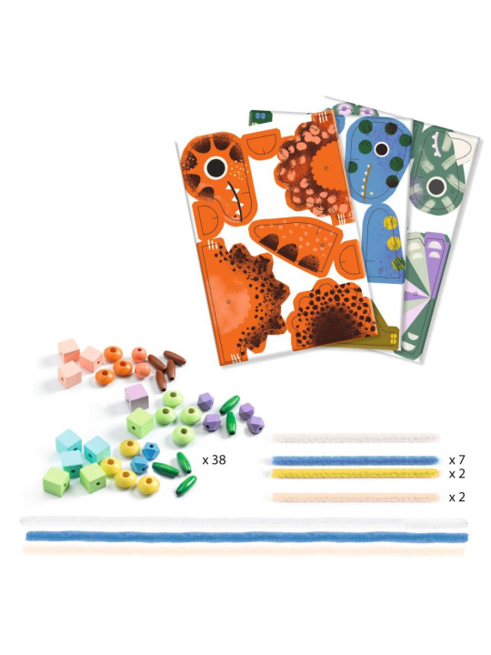 Zestaw art. nawlekanie - DINOZAURY DJ00083