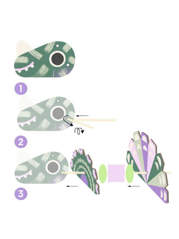 Zestaw art. nawlekanie - DINOZAURY DJ00083