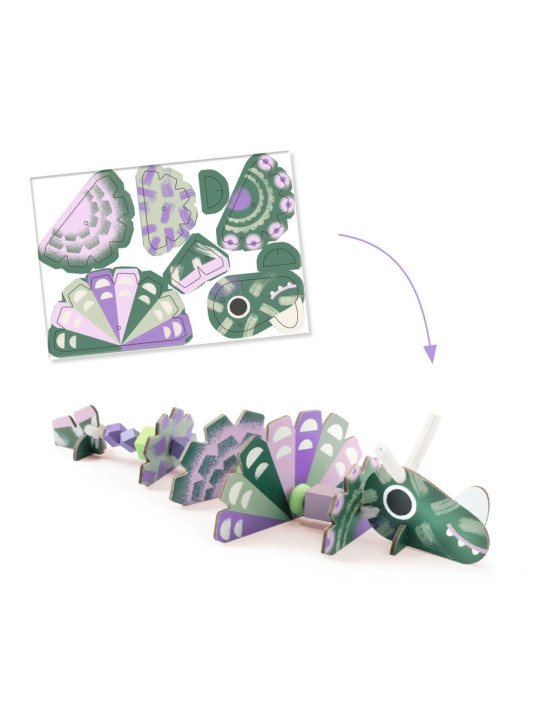 Zestaw art. nawlekanie - DINOZAURY DJ00083