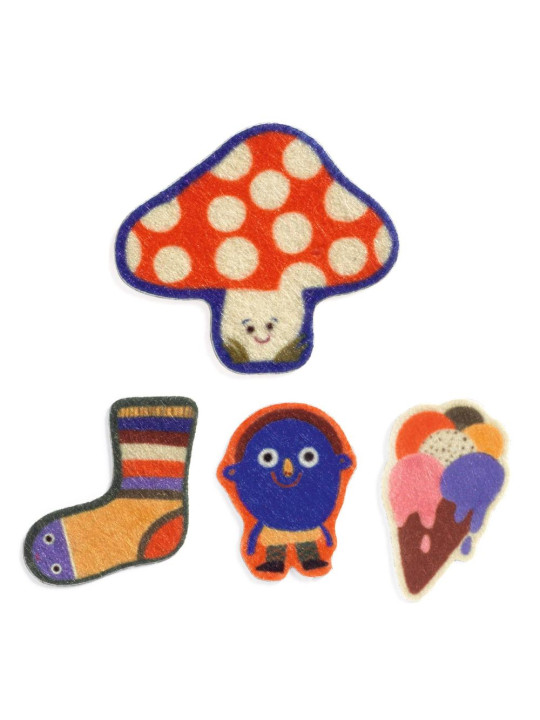 Filcowe naklejki dla maluchów ŚMIESZKI DJ00951