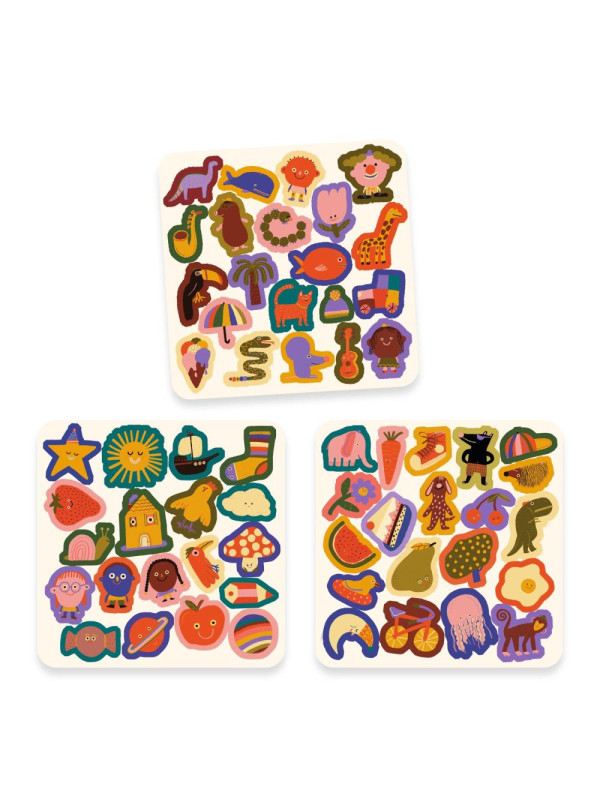 Filcowe naklejki dla maluchów ŚMIESZKI DJ00951