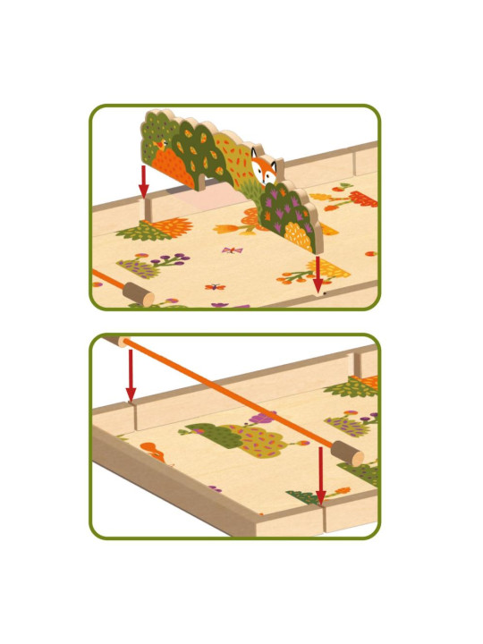 Drewniana gra zręcznościowa PASS ANIMO DJ02200