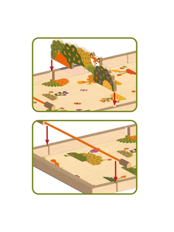 Drewniana gra zręcznościowa PASS ANIMO DJ02200