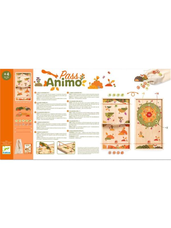 Drewniana gra zręcznościowa PASS ANIMO DJ02200