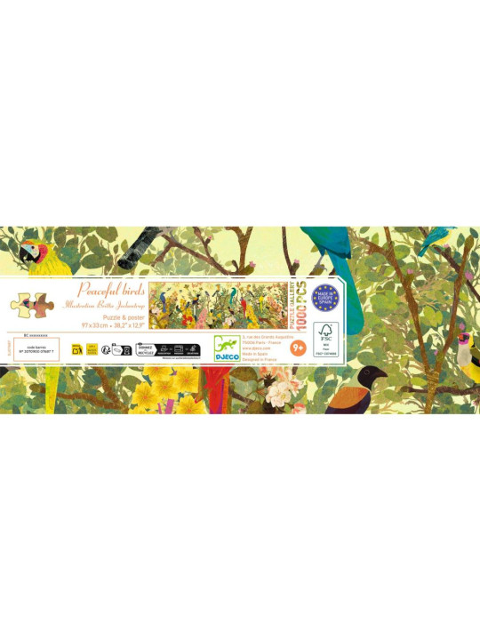 Puzzle tekturowe SPOKOJNE PTAKI 1000 elem .DJ07687