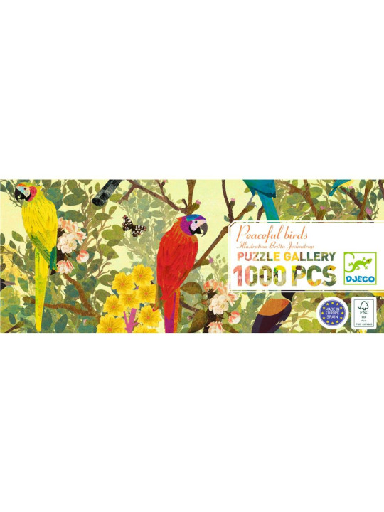 Puzzle tekturowe SPOKOJNE PTAKI 1000 elem .DJ07687