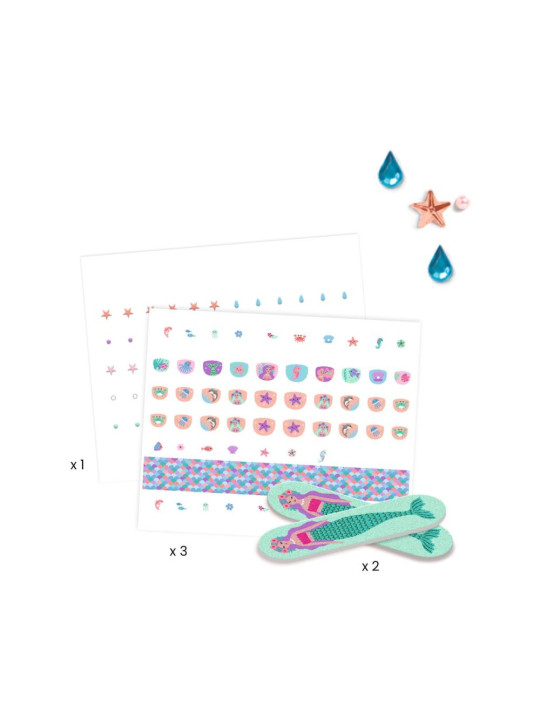 Naklejki na paznokcie SYRENKI DJ09237