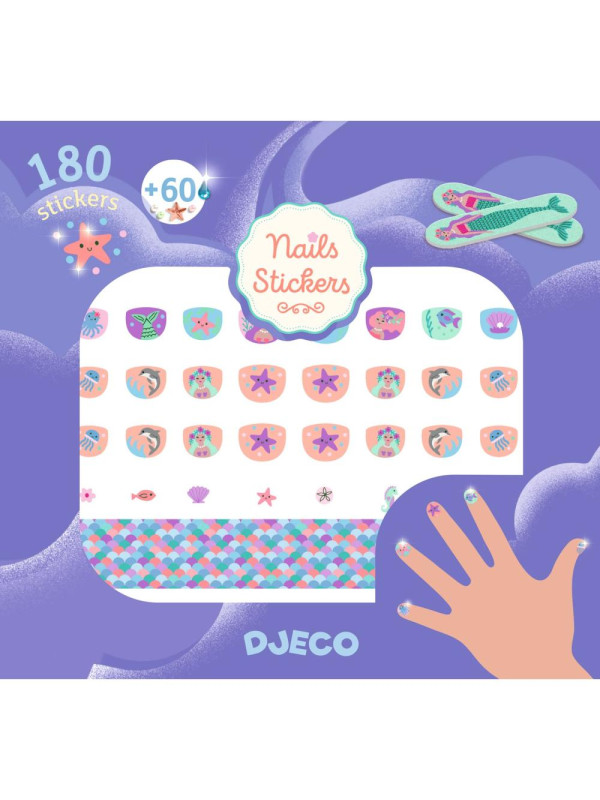 Naklejki na paznokcie SYRENKI DJ09237