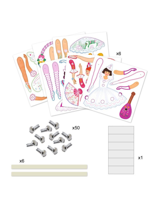 Zestaw ruchome postacie BALETNICE DJ09649