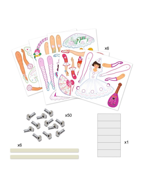 Zestaw ruchome postacie BALETNICE DJ09649