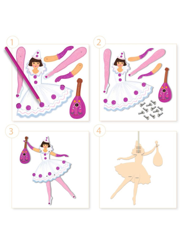 Zestaw ruchome postacie BALETNICE DJ09649
