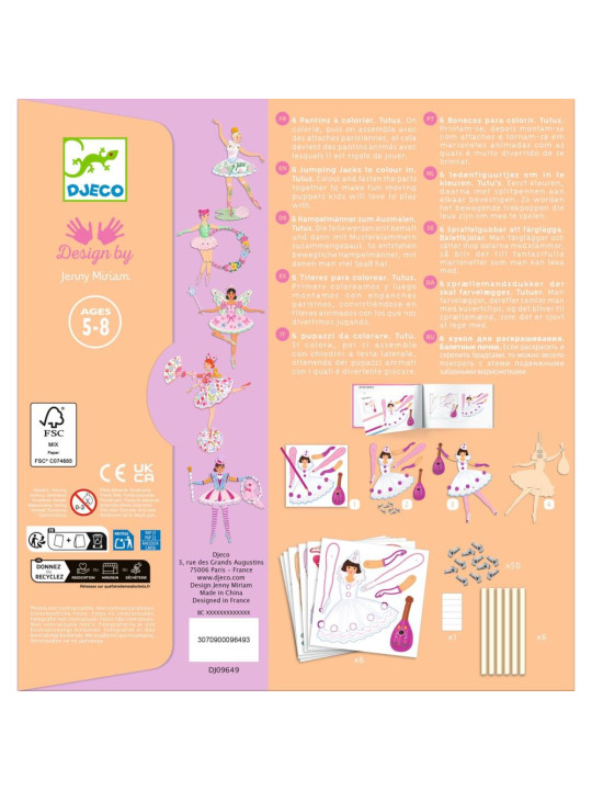 Zestaw ruchome postacie BALETNICE DJ09649