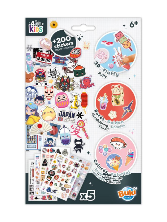 Zestaw naklejek +200 MANGA FK021