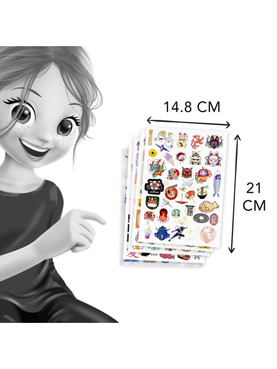 Zestaw naklejek +200 MANGA FK021