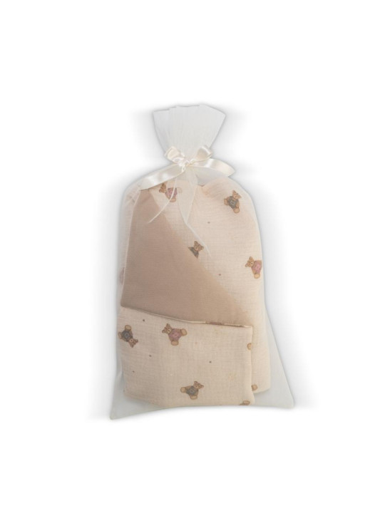 Pościel w_misie do łóżeczka dla lalki Asi 3991105