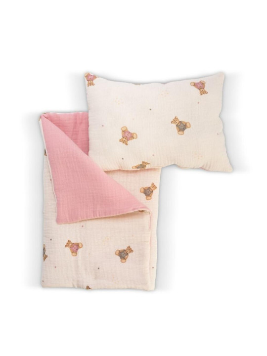 Pościel w_misie do łóżeczka dla lalki Asi 3991104