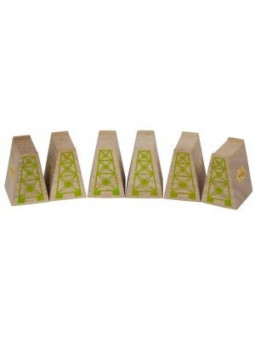 Podpórki pod Tory - 6 sztuk, do zabawy , wyposażenie kolejek 