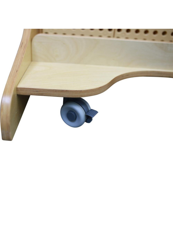 MASTERKIDZ Wolnostojąca Ściana STEM + Akcesoria Kołki Tace Klocki Narzędzia