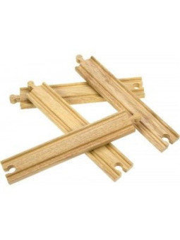 Zestaw do rozbudowy torów - 4 sztuki do zabawy , wyposażenie kolejek bigjigs toys - drewniane elementy, zabawa w kolejkę, zab