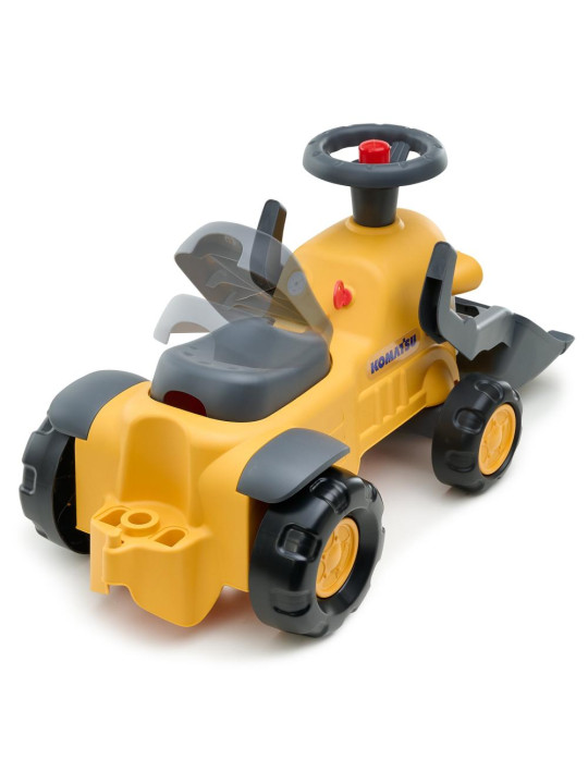 FALK Jeździk Traktor Komatsu z Łyżką Koparką i Przyczepą od 1-3 Lat