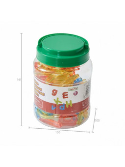 MASTERKIDZ Przezroczysty Alfabet 52 Kolorowe Literki Do Panelu Świetlnego STEM