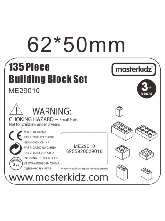 MASTERKIDZ Zestaw Klocków Konstrukcyjnych STEM 135 el.