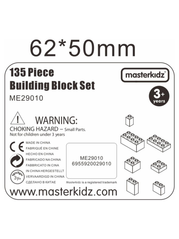 MASTERKIDZ Zestaw Klocków Konstrukcyjnych STEM 135 el.